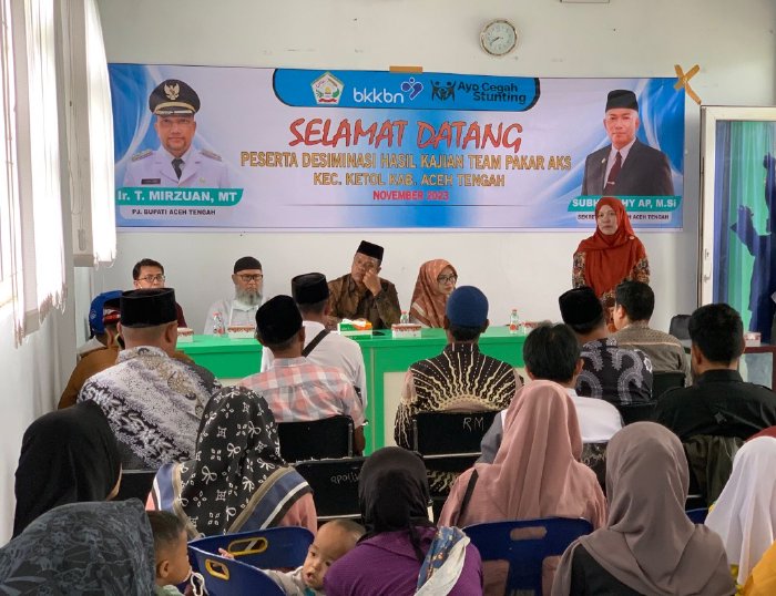 Tim Audit Stunting Aceh Tengah Gencar Lakukan Desiminasi Hasil Kajian di Kecamatan Ketol