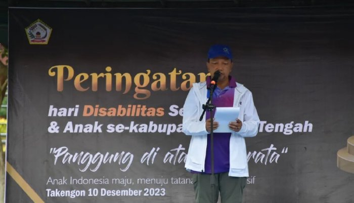 PJ. Bupati Mirzuan Peringati Hari Disabilitas Se-Dunia Dan Hari Anak Se-Kabupaten Aceh Tengah