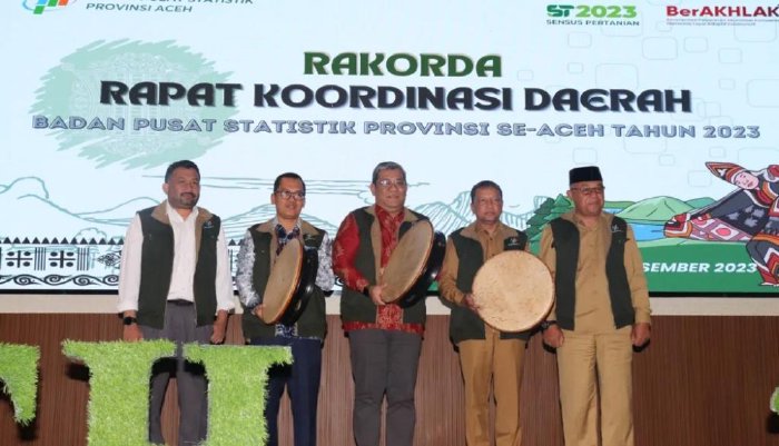 Pj. Bupati Aceh Tengah Menyambut Rakorda BPS Aceh Tahun 2023, Memperkuat Sinergi Statistik untuk Pembangunan Daerah