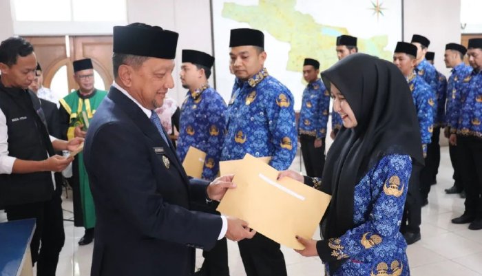 Pemerintah Kabupaten Aceh Tengah Melantik 107 PNS Golongan II Formasi Tahun 2021