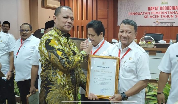 Pj. Bupati Aceh Tengah Hadiri Rakor Penguatan Pemerintah Gampong Seluruh Aceh