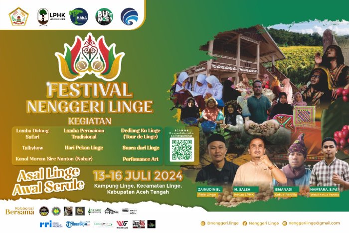 Festival Linge di Bulan Juli Ini, Merayakan Warisan Budaya dan Alam Aceh Tengah