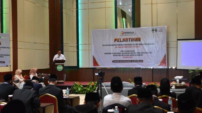 Pelantikan Anggota Panwaslih Kecamatan se-Kabupaten Aceh Tengah, Pemkab Dukung Komitmen untuk Pemilu yang Jujur dan Adil