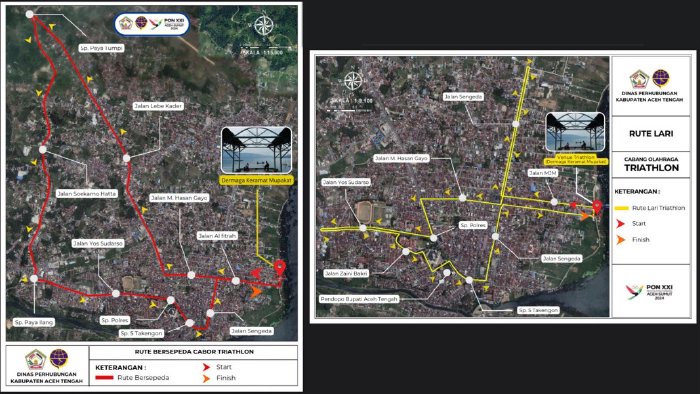 Perlombaan Triathlon PON XXI Aceh-Sumut Siap Dimulai Besok, Pengamanan dan Rekayasa Lalin Disiapkan