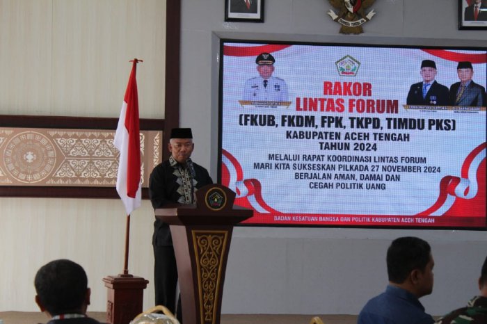 Pemkab Aceh Tengah Gelar Rakor Lintas Forum untuk Sukseskan Pilkada Aman dan Damai